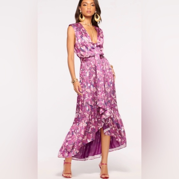 Ramy Brook Dresses & Skirts - Ramy Brook Purple Geometric Pattern Dress Size Small Rn 141698